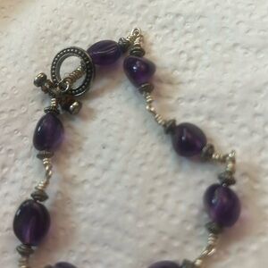 Elegant Purple Beaded Bracelet